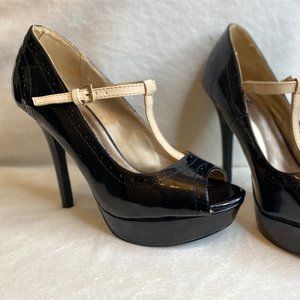 Black & Tan High Heels